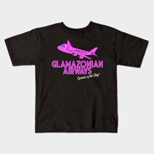 Glamazonian Airways Crew Tee Kids T-Shirt